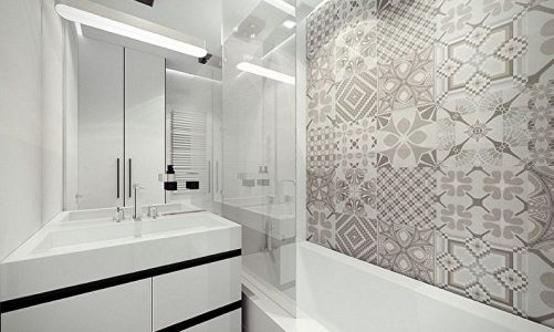 Дизайн отделки ванной комнаты плиткой — 100 фото идей